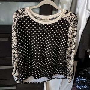 3 for $16 floral & polkadot print blouse